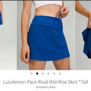 lululemon Pace Rival Mid-Rise Skirt *Tall NWT size 8